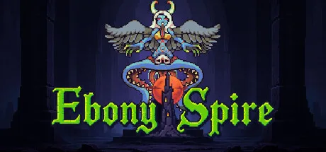 An orange stone golem confronts the player in Ebony Spire: Heresy.